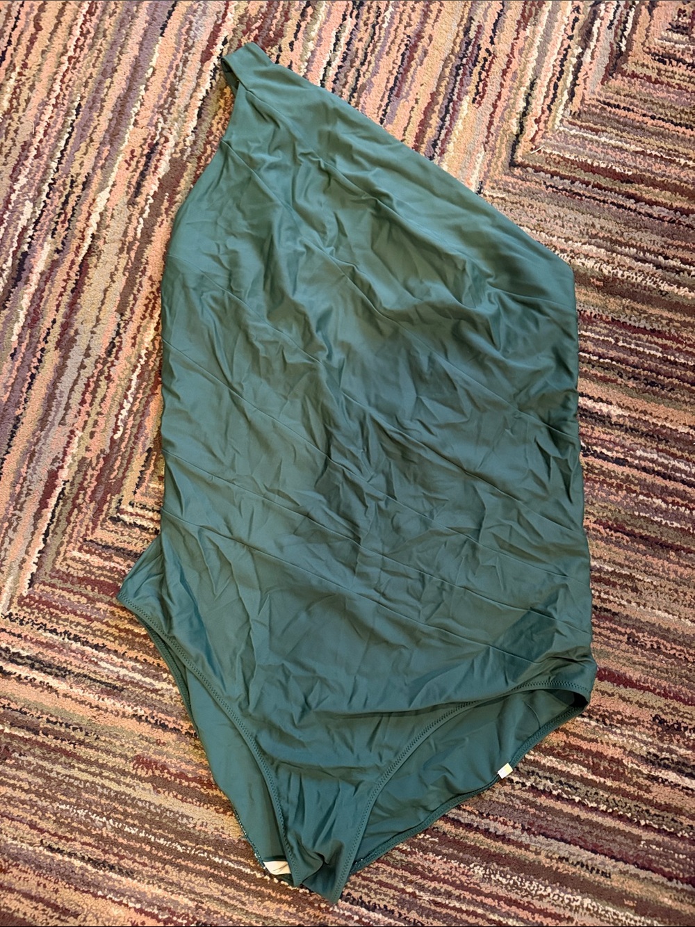 summersalt One-Shoulder One-Piece Swimsuit in Teal Green